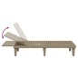 Lettini 2 pz Marrone Chiaro 155x58x83 cm in Polipropilene Lettini 2 pz Marrone Chiaro 155x58x83 cm in Polipropilene