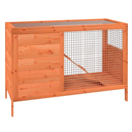 Conigliera Marrone 103x44x69,5 cm in Legno Massello di Pino