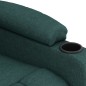 Poltrona Massaggiante Verde Scuro in Tessuto