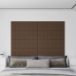 Pannelli Murali 12 pz Marroni 90x30 cm in Tessuto 3,24 m² Pannelli Murali 12 pz Marroni 90x30 cm in Tessuto 3,24 m²