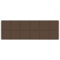 Pannelli Murali 12 pz Marroni 90x30 cm in Tessuto 3,24 m² Pannelli Murali 12 pz Marroni 90x30 cm in Tessuto 3,24 m²