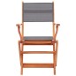 Set Pranzo da Giardino 7 pz Grigio Legno Eucalipto e Textilene Set Pranzo da Giardino 7 pz Grigio Legno Eucalipto e Textilene