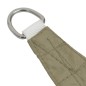 Parasole a Vela Oxford Triangolare 4x5x5 m Beige