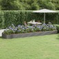 Letto Giardino Acciaio Verniciato a Polvere 523x140x36cm Grigio Letto Giardino Acciaio Verniciato a Polvere 523x140x36cm Grigio