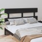 Testiera per Letto Nera 154x3x81 cm in Legno Massello di Pino Testiera per Letto Nera 154x3x81 cm in Legno Massello di Pino