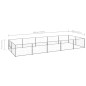 vidaXL Gabbia per Cani Argento 10 m² in Acciaio vidaXL Gabbia per Cani Argento 10 m² in Acciaio