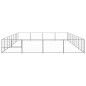 vidaXL Gabbia per Cani Argento 32 m² in Acciaio vidaXL Gabbia per Cani Argento 32 m² in Acciaio