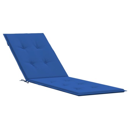 vidaXL Cuscino per Sdraio Blu Reale (75+105)x50x4 cm
