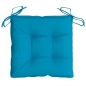 Cuscini per Sedia 6 pz Azzurro 40x40x7 cm in Tessuto Oxford