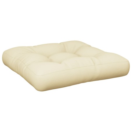 Cuscino per Divano Pallet Crema 60x60x12 cm