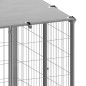 Gabbia per Cani Argento 12,1 m² in Acciaio Gabbia per Cani Argento 12,1 m² in Acciaio
