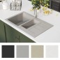Lavello Cucina Doppio Bacino Grigio Granito Lavello Cucina Doppio Bacino Grigio Granito