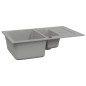 Lavello Cucina Doppio Bacino Grigio Granito Lavello Cucina Doppio Bacino Grigio Granito