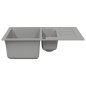 Lavello Cucina Doppio Bacino Grigio Granito Lavello Cucina Doppio Bacino Grigio Granito