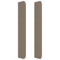 Testiera ad Orecchio Tortora 183x16x118/128 cm in Tessuto Testiera ad Orecchio Tortora 183x16x118/128 cm in Tessuto