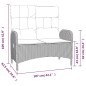 vidaXL Panca Reclinabile da Giardino con Cuscini 107cm Polyrattan Nera vidaXL Panca Reclinabile da Giardino con Cuscini 107cm Polyrattan Nera
