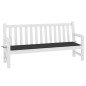 Cuscino per Panca Nero 150x50x3 cm in Tessuto Oxford