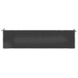 Cuscino per Panca Nero 150x50x3 cm in Tessuto Oxford