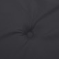 Cuscino per Panca Nero 150x50x3 cm in Tessuto Oxford