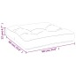 Cuscino per Pallet Motivo a Quadri Grigi 60x60x12 cm in Tessuto