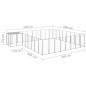 Gabbia per Cani Argento 20,57 m² in Acciaio Gabbia per Cani Argento 20,57 m² in Acciaio