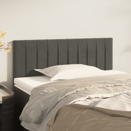 vidaXL Testiera Grigio Scuro 100x5x78/88 cm in Velluto