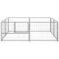 Gabbia per Cani Argento 4 m² in Acciaio Gabbia per Cani Argento 4 m² in Acciaio