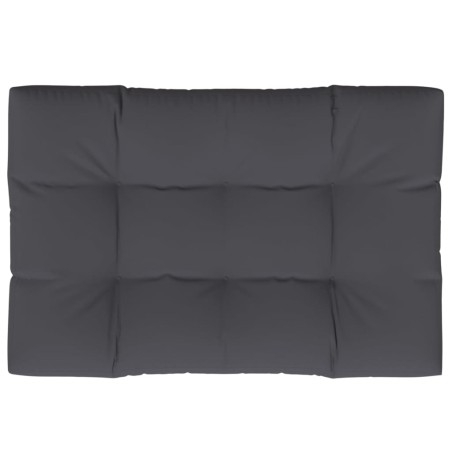 Cuscino per Pallet Antracite 120x80x12 cm in Tessuto