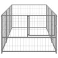 Gabbia per Cani Argento 3 m² in Acciaio Gabbia per Cani Argento 3 m² in Acciaio