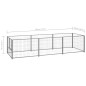 Gabbia per Cani Argento 3 m² in Acciaio Gabbia per Cani Argento 3 m² in Acciaio