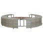 Bordo per Vasca da Spa in Polyrattan Grigio Bordo per Vasca da Spa in Polyrattan Grigio
