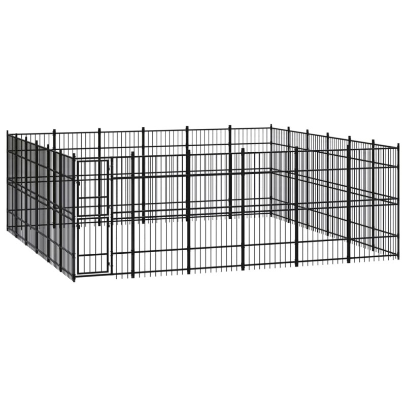 vidaXL Gabbia per Cani da Esterno in Acciaio 33,18 m² vidaXL Gabbia per Cani da Esterno in Acciaio 33,18 m²