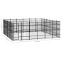 vidaXL Gabbia per Cani da Esterno in Acciaio 33,18 m² vidaXL Gabbia per Cani da Esterno in Acciaio 33,18 m²