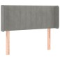 vidaXL Testiera ad Orecchio Grigio Chiaro 83x16x78/88 cm in Velluto vidaXL Testiera ad Orecchio Grigio Chiaro 83x16x78/88 cm in Velluto
