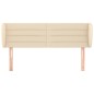 vidaXL Testiera ad Orecchio Crema 147x23x78/88 cm in Tessuto vidaXL Testiera ad Orecchio Crema 147x23x78/88 cm in Tessuto