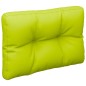 Cuscino per Pallet Verde Brillante 60x40x12 cm in Tessuto