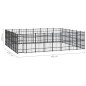 Gabbia per Cani da Esterno in Acciaio 51,61 m² Gabbia per Cani da Esterno in Acciaio 51,61 m²