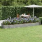 Letto Giardino Acciaio Verniciato Polvere 450x140x36 cm Argento Letto Giardino Acciaio Verniciato Polvere 450x140x36 cm Argento