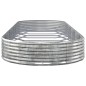 Letto Giardino Acciaio Verniciato Polvere 450x140x36 cm Argento Letto Giardino Acciaio Verniciato Polvere 450x140x36 cm Argento