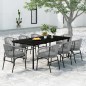 Set Mobili da Pranzo da Giardino 9 pz Antracite Set Mobili da Pranzo da Giardino 9 pz Antracite