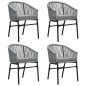 Set Mobili da Pranzo per Giardino 5 pz Antracite Set Mobili da Pranzo per Giardino 5 pz Antracite