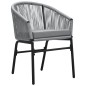 Set Mobili da Pranzo da Giardino 9 pz Antracite Set Mobili da Pranzo da Giardino 9 pz Antracite