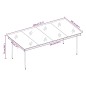 Set Mobili da Pranzo da Giardino 9 pz Antracite Set Mobili da Pranzo da Giardino 9 pz Antracite