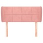 Testiera ad Orecchio Rosa 103x23x78/88 cm in Velluto Testiera ad Orecchio Rosa 103x23x78/88 cm in Velluto