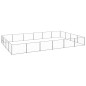 Gabbia per Cani Argento 24 m² in Acciaio Gabbia per Cani Argento 24 m² in Acciaio
