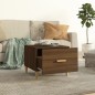 Tavolino da Salotto Rovere Marrone 50x50x40cm Legno Multistrato Tavolino da Salotto Rovere Marrone 50x50x40cm Legno Multistrato