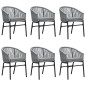 Set Mobili da Pranzo da Giardino 7 pz Antracite