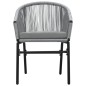Set Mobili da Pranzo da Giardino 7 pz Antracite