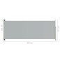 Tenda Laterale Retrattile per Patio 117x300 cm Grigia Tenda Laterale Retrattile per Patio 117x300 cm Grigia
