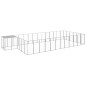Gabbia per Cani Argento 22,99 m² in Acciaio Gabbia per Cani Argento 22,99 m² in Acciaio